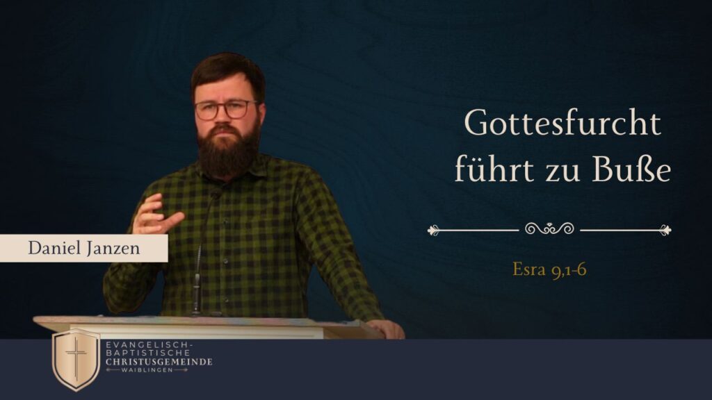 Gottesfurcht  führt zu Buße