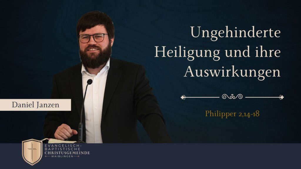 Ungehinderte Heiligung und ihre Auswirkungen