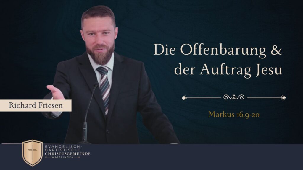 Die Offenbarung und der Auftrag Jesu