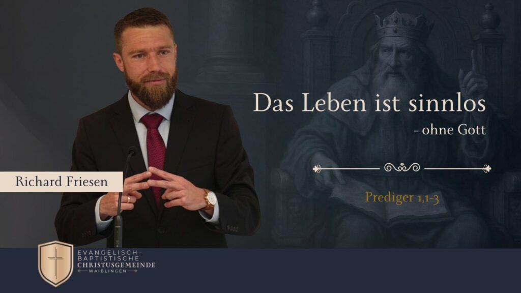 Das Leben ist sinnlos – ohne Gott