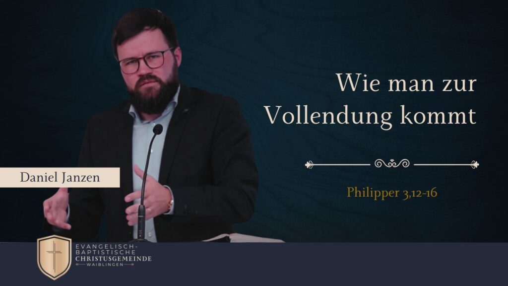 Wie man zur Vollendung kommt