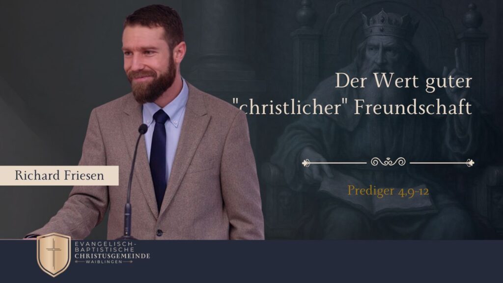 Der Wert guter „christlicher“ Freundschaft