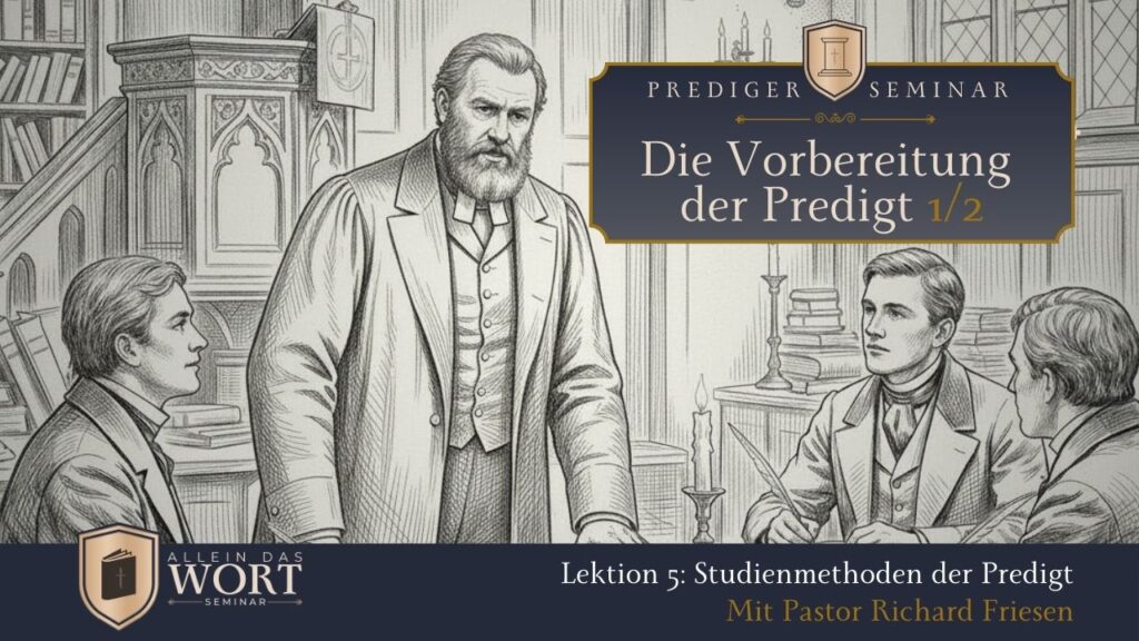 Die Vorbereitung der Predigt