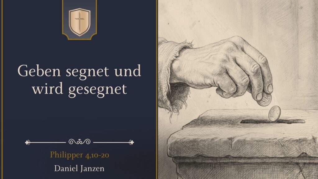 Geben segnet und wird gesegnet