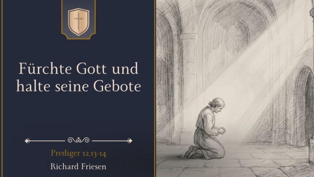 Fürchte Gott und halte seine Gebote